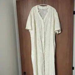 PLAME COLLOME ロングシャツワンピース クリーム色