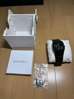 DIESEL ブラック 時計 付属品完備