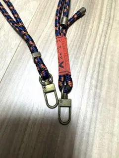 topologie スマホショルダーストラップ ネイビーオレンジ