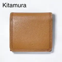 Kitamura　キタムラ　レザー　コンパクトウォレット　二つ折り財布