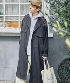 EMMA CLOTHES TRストレッチ オーバーサイズ ヨークトレンチコート