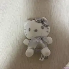 ハローキティ シルバー ぬいぐるみ キーホルダー付き