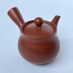 常滑焼 朱泥 急須 文字彫