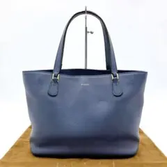 【GUCCI】トートバッグ レザー ダークブルー 自立