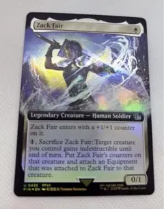 Zack Fair ザックス・フェア　拡張アート　foil mtg
