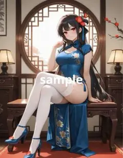 AIイラスト　美女 L版サイズ 1点物 C16