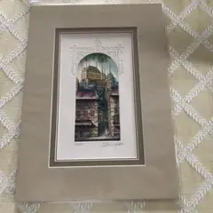 カナダ　ケベック　シャトーフロンテナック　サイン入り版画