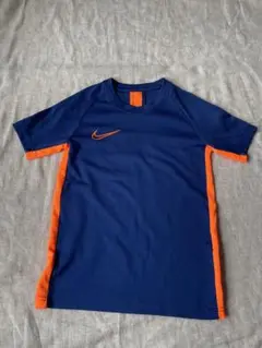 ナイキ　ドライフィット　Tシャツ　ネイビー　オレンジ　スポーツ　サッカー