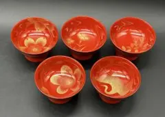089輪島塗　三谷吾一作　千羽鶴沈金　卓上膳　5枚セット　未使用品　共箱　共布 Amazon.co.jp: 輪島塗文化功労者三谷吾一沈金しのぶ文小筥共箱