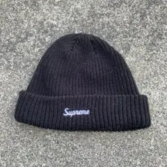 Supreme 黒 ニット帽