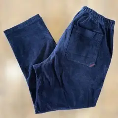 gramicci コーデュロイパンツ 無地 古着 ネイビー Lサイズ