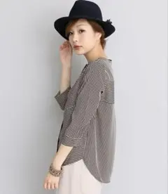 URBAN RESEARCH ROSSO ランダムストライプブラウス
