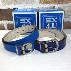 SX400 野球用 ベースボール ベルト 青 ジュニア 2本 箱付