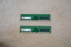 計16GB 8GB 2枚　Kingston DDR4-2666MHz メモリ