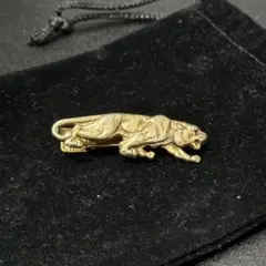 『希少』　ジャガー　虎　ネクタイピン　ゴールド