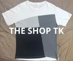 【お買得】THE SHOP TK パッチワーク Tシャツ L