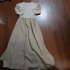 半袖ドッキングワンピース