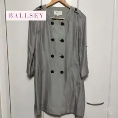 BALLSEY ノーカラーコート シルク 麻