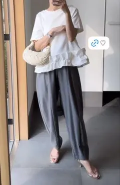 lig. ♡cocoon pants コクーンパンツ　グレー Mサイズ
