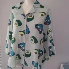 アロハシャツ　サンリオ　ハンギヨドン　半袖　3L～4L　大きいサイズ