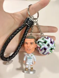 サッカー　レアル・マドリード　ロナウド　3D立体 キーホルダー