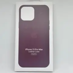 新品-純正互換品iPhone13promaxレザーケース ダークチェリー058
