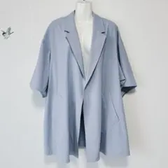 【美品】JOINT WORKS 半袖ウォッシャブルテーラドジャケット　ゆったり