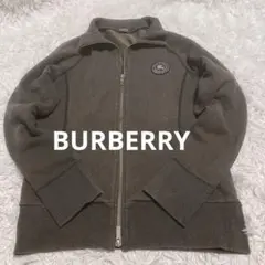 美品 BURBERRY BLACK LABEL ジップアップスウェット ブルゾン