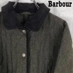 英国調★バブアー Barbour キルティングジャケット ブルゾン 刺繍ロゴ S