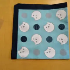 猫デザイン ハンカチと巾着袋 セット