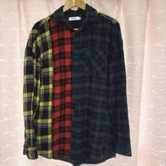 メンズ　チェック柄シャツ