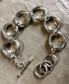 メキシコ製 vintage 925 サークルリンクブレスレット