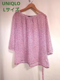 UNIQLO　花柄　ブラウス　サイズ　L