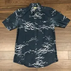 Tori Richard アロハシャツ S ネイビー