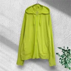 ユニクロ UNIQLO ドライ UVカット ジップアップパーカー 【XL】 黄色