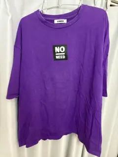NONEED Tシャツ　半袖　紫　古着