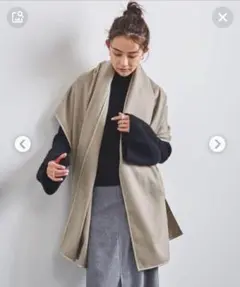 アソースメレ asauce meler レザートリミング カシミヤストール