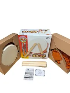 【新品・未使用】namco太鼓の達人wii専用太鼓コントローラ太鼓とバチ任天堂