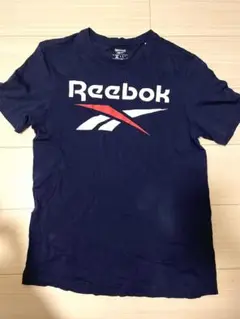 Reebok ネイビー ロゴ Tシャツ　Mサイズ