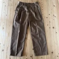 WACKOMARI DOUBLE PLEATED CHINO TROUSERS