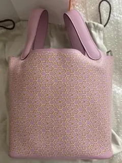 エルメス ピコタン ロック 18 ラッキー デイジー 花柄 モーヴシルベスト新品