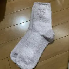 新品スナイデルホーム　フワフワ ロゴ入りソックス フリーサイズ　くすみピンク