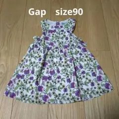 GAP　ギャップ　フラワープリント ワンピース 90