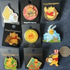 東京ディズニーランド プーさん ピンバッジ 10個セット　Ｂ