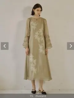 ★値下げ【LE’RURE 】リルアー シアーAラインワンピース Sheer A-line onepiece（ドレス）｜LE'RURE（リルアー）の