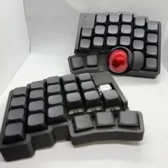 roBa フルセット 無線接続 左右分割 トラックボール キーボード 組立て済み