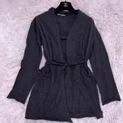 n100 エヌワンハンドレッド カシミア100% ガウンカーディガン