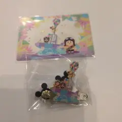 香港ディズニー　20周年　ピンバッジ　カード カールじいさんの空飛ぶ家