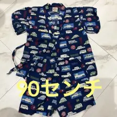 車柄 甚平 90cm未満 ネイビー