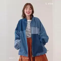 大人気♡春デニムジャケット　ゆったりサイズ　女子会コーデ　普段使いに最適